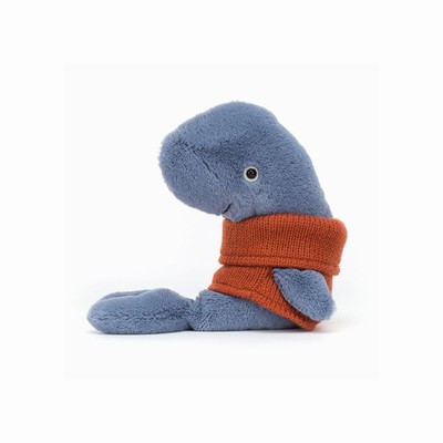 Jellycat Cozy Crew Whale USA | 46580QDXV